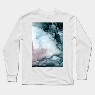 Blush and Tides Abstract Ocean Flow Long Sleeve T-Shirt